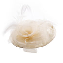 Feather Flower Mesh Fascinator