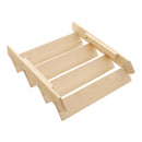 Livingandhome 4 Tier Solid Wood Display Rack