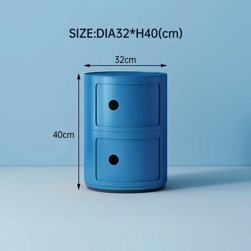 Lifeideas 2-Tier Round Storage Drawer Unit