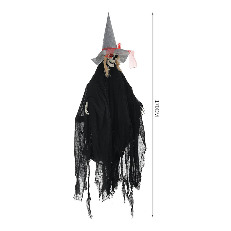 Halloween Voice-Activated Hanging Witch