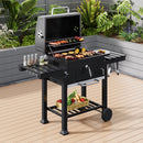 Livingandhome Carbon Steel BBQ Cooker Grill Mobile Stove Cooker
