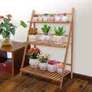 Lifeideas 3-Tier Foldable Wooden Ladder Shelf