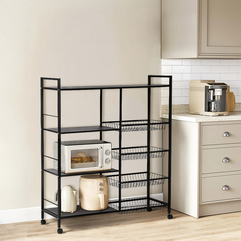 Lifeideas Kitchen Microwave Oven Vegetable Storage Cart