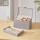 Sheonly 4-Tier Jewellery Storage Box with Transparent Lid