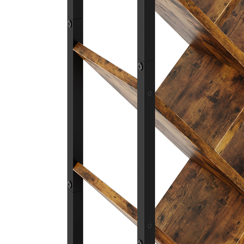 Livingandhome 9-Tier Floor Standing Tree Bookshelf Storage Rack