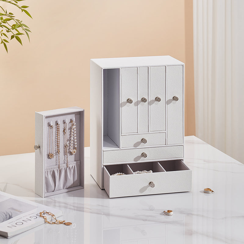 Sheonly Free Standing Faux Leather Jewellery Box