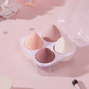Livingandhome 4Pcs Pink Makeup Sponge for Dry and Wet Dual-use