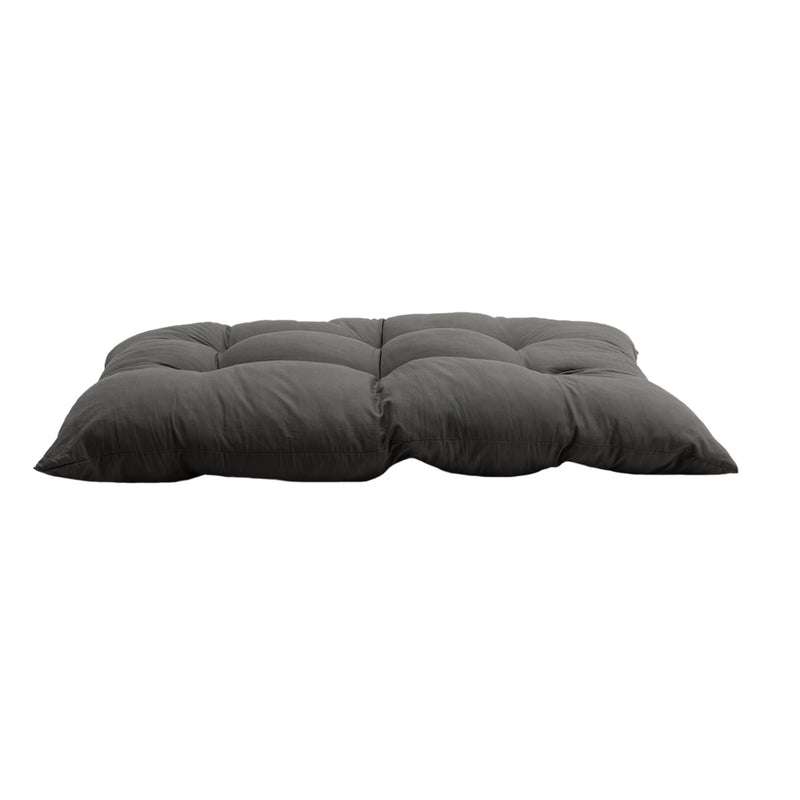 Breeins Rectangular Grey Bench Pad with Tufts