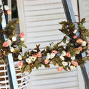 Lifeideas Light Pink Artificial Rose Vine Garland