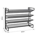 Livingandhome Metal Spice Rack Organizer 4-Tier