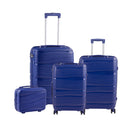 Livingandhome 4PCS Lockable Travel Suitcase Set