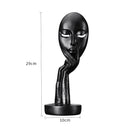 Lifeideas Abstract Resin Woman Face Statue Home Decoration