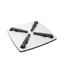 Livingandhome Square 70cm Wooden Folding Coffee Table Black