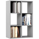 HOMCOM 6-Cube Bookshelf, Display Shelving Unit for Home Office