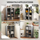 HOMCOM 6-Cube Bookshelf, Display Shelving Unit for Home Office