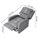 Livingandhome Adjustable Recliner Chair with Footrest
