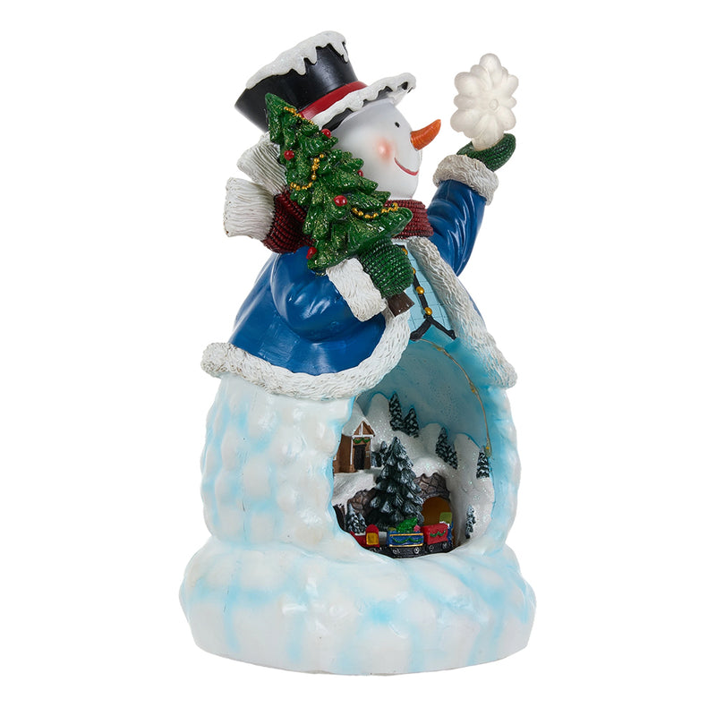 Lifeideas Christmas Snowman Music Box Ornament