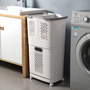 Lifeideas Rolling Laundry Hamper With 3 Compartments