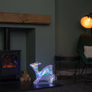 40cm Light Up Iridescent DreamLights Christmas Fawn With 100 White LEDs