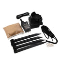 Livingandhome 1.5m Inflatable Father Christmas Air Blown with 4 LED Light UK Plug Outdoor Decor