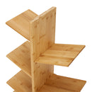 Livingandhome 5-Tier Wooden Tree Bookshelf