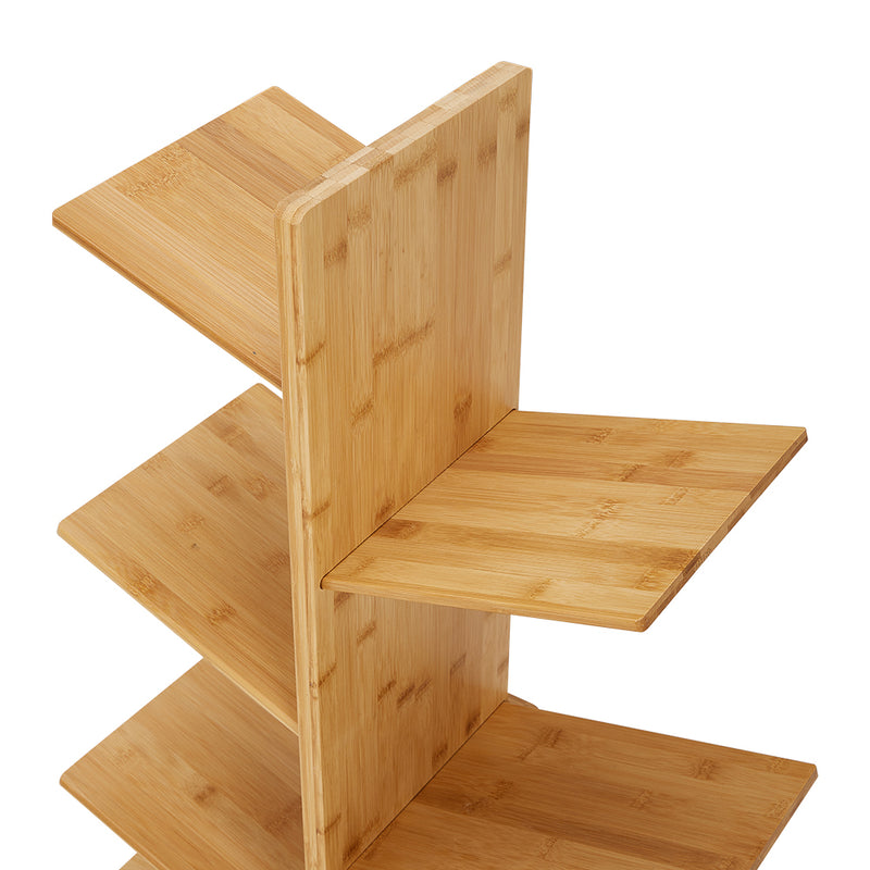 Livingandhome 5-Tier Wooden Tree Bookshelf