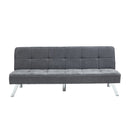 Livingandhome Modern Grey Convertible Sofa Bed