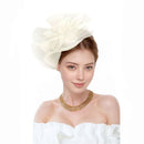 Beige-white Vintage Fashion Fascinator