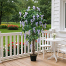 Breeins Potted Artificial Bean Flower Tree