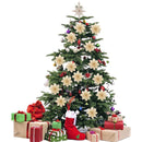 Lifeideas 30 Pieces Artificial Christmas Tree Flowers Sequins Poinsettia Decoration Set