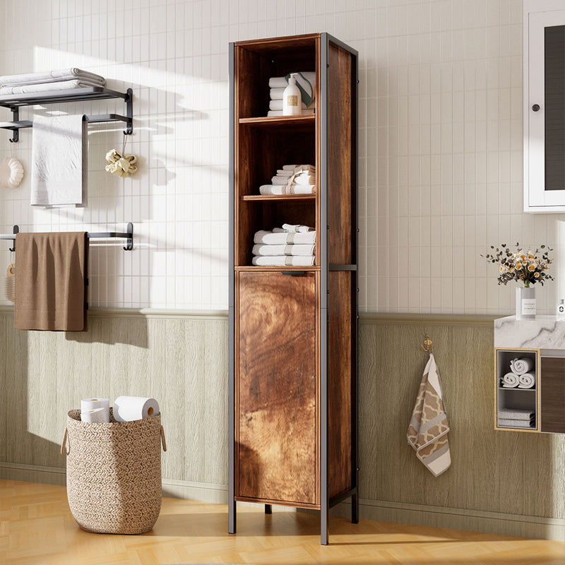 Livingandhome Tall Storage Cabinet with Single-door