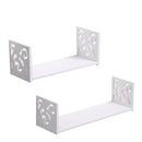 Livingandhome Modern Set of 2 U-Shaped Wall Floating Shelves