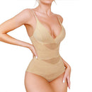 Deep V-Neck Cross Compression Shapewear