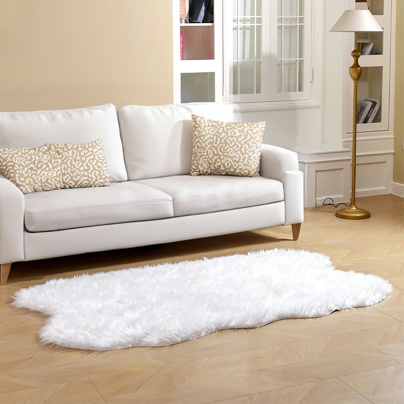 Lifeideas Irregular Shaped Super Soft Shaggy Area Rug