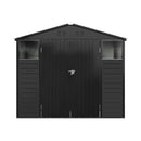 Breeins 8x5.7FT Metal Apex Roof Garden Storage Shed