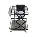 Lifeideas Foldable 2-Tier Dish Drying Rack with a Drip Tray