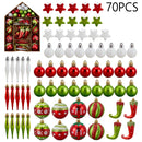 Lifeideas 70-Piece Christmas Tree Ornaments Set for Holiday Decorations
