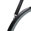 Round Metal LED Mirror With Hanging Strap