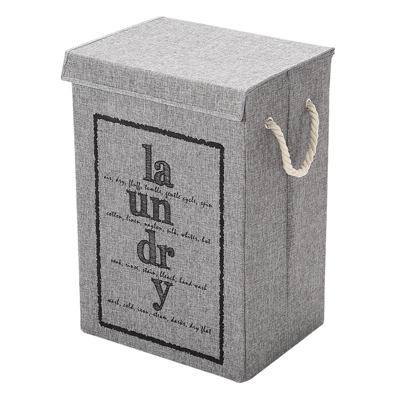 Lifeideas Foldable Home Laundry Baskets Laundry Hamper with Lid and Rope Handles