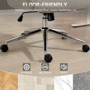 HOMCOM Office Chair With Adjustable Headrest, Comfy Desk Chair, Pale Grey