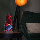 30cm Infinity Light up Christmas Gonk Decoration with Red & White LEDs on Metal Base