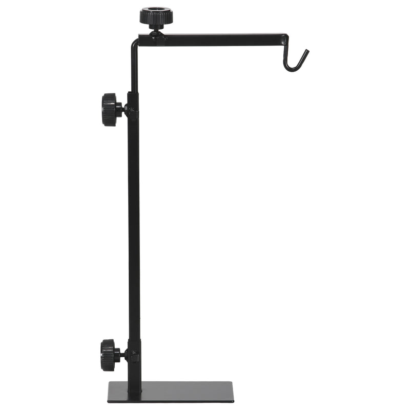 PawHut Reptile Lamp Stand, Adjustable Lamp Holder with Hook Hanging Base