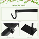 PawHut Reptile Lamp Stand, Adjustable Lamp Holder with Hook Hanging Base