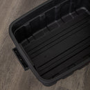 11L/37L/140L Black and Red Small Tuff Stackable Storage Box with Lid and Carry Handles