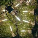 4.5m Set Of 10 Connectable Festoon Bulb Lights In Warm White With Timer Function