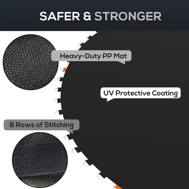 SPORTNOW Trampoline Mat with 72 V-Hooks, for 12ft Trampoline