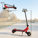 SPORTNOW Electric Scooter for Kids, Foldable E Scooter for Age Age 6+ Red