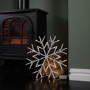 34cm Battery Operated Light up Christmas Snowflake with 50 Warm White LEDs
