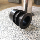 25kg Round Granite Garden Parasol / Umbrella Base Weight Stainless Steel Pole