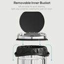 HOMCOM 42L Sensor Bin, Stainless Steel Kitchen Bin With Automatic Close